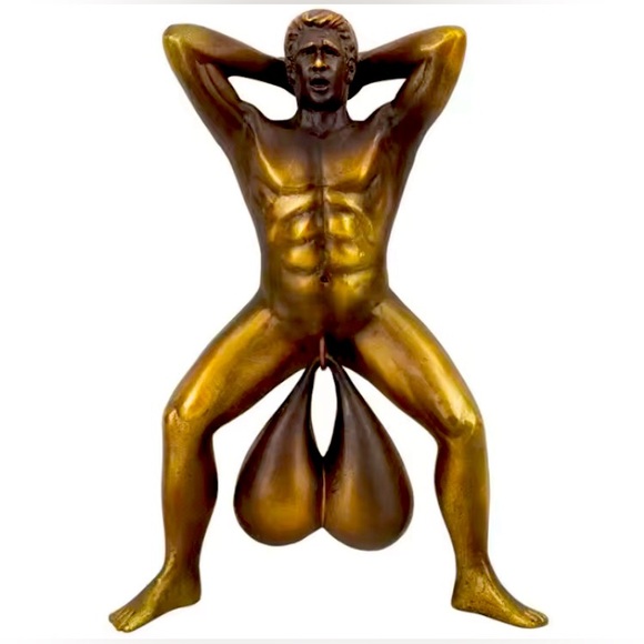 NEW Doorbell with humorous sound, funny home decor, gold hooligan ornament - Picture 1 of 8